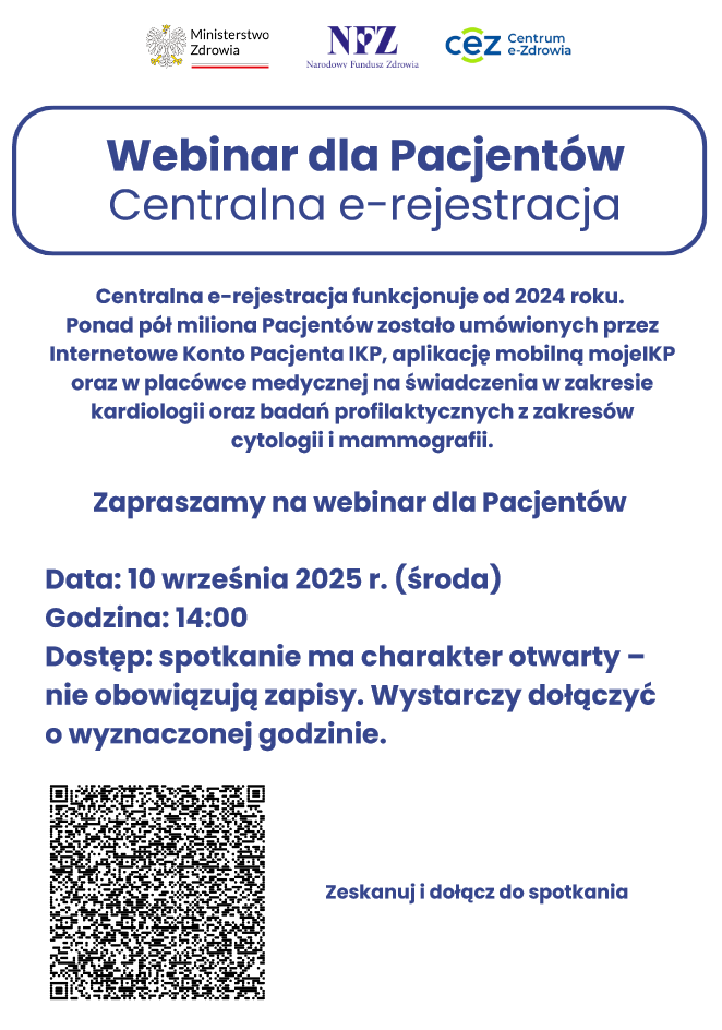 CENTRALNA E REJSTRACJA WEBINAR