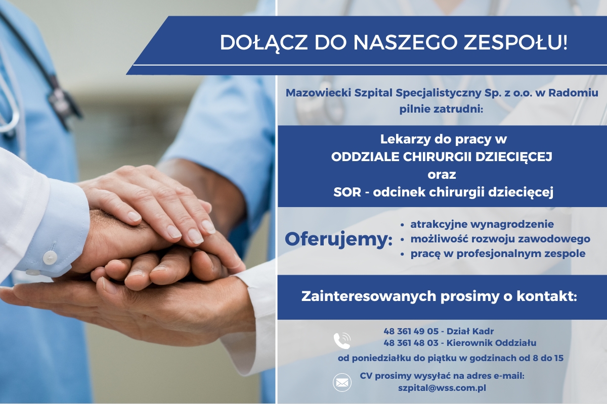 oferta pracy ch.dziecieca