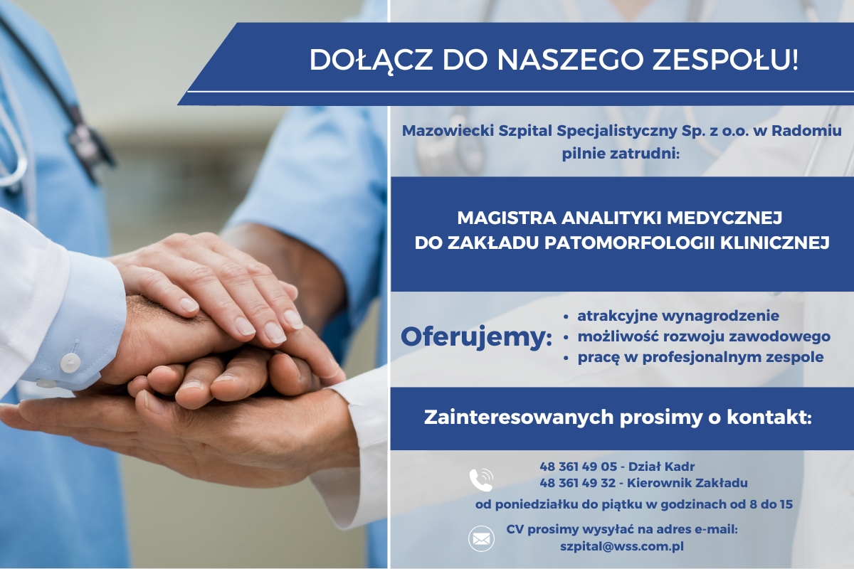 oferta pracy magister analityki medycznej