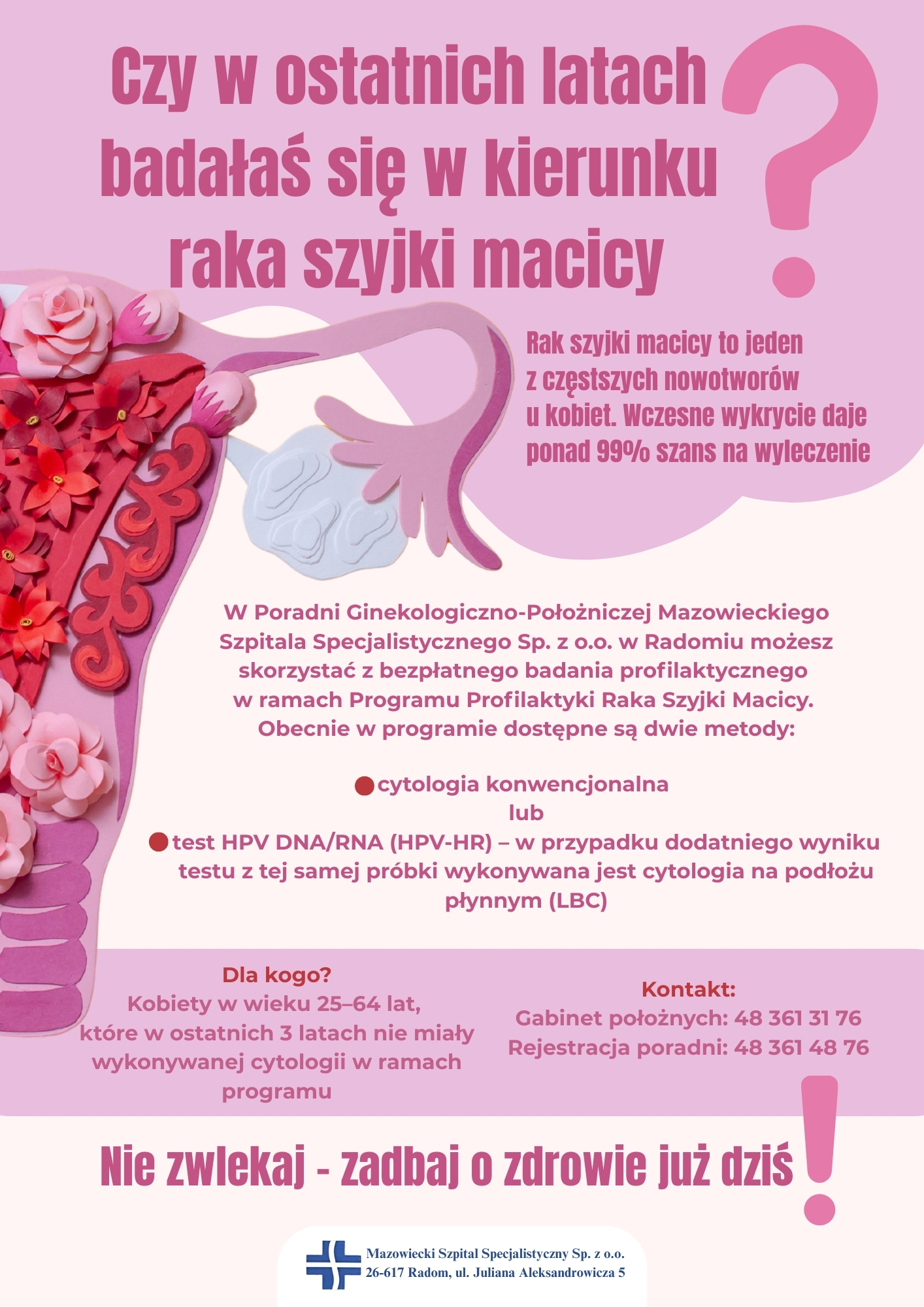 plakat a4 jpg program profilaktyki raka szyjki macicy